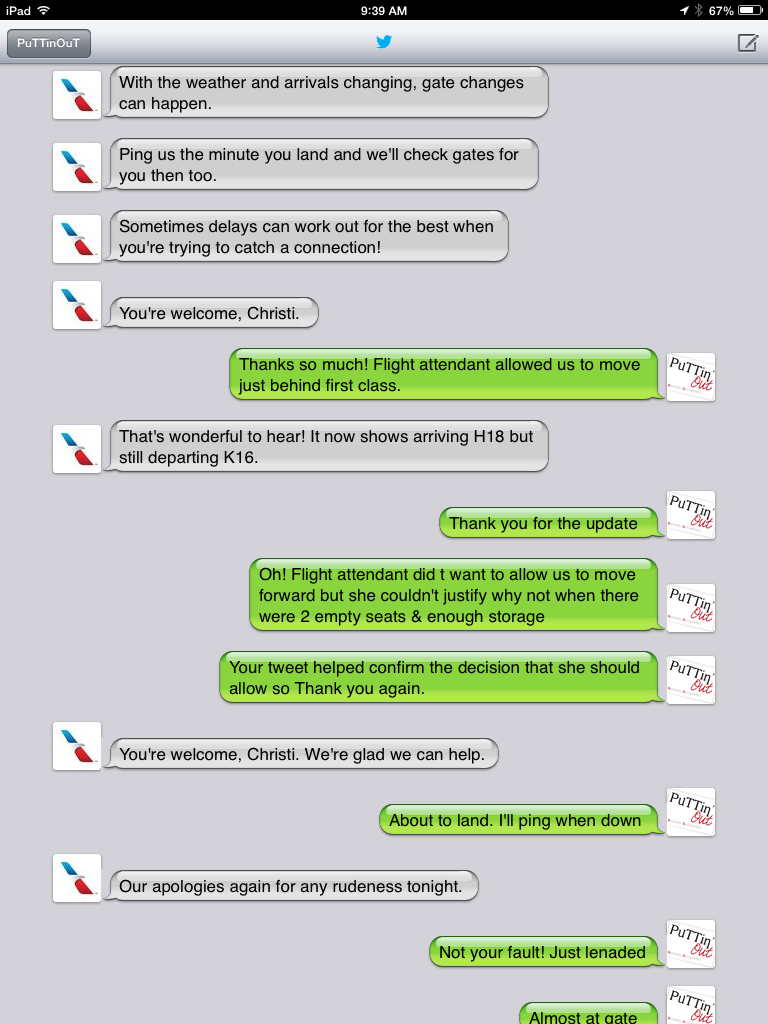 Twitter Customer Service with American Airlines 3